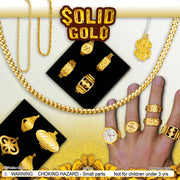 Solid Gold Jewelry Mix Vending Capsules (2 inch) 250 ct