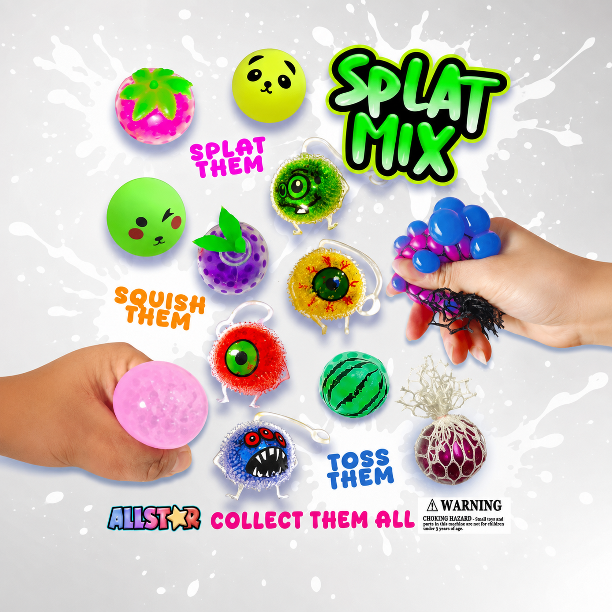 Splat Mix Vending Capsules (2-inch) 250 ct