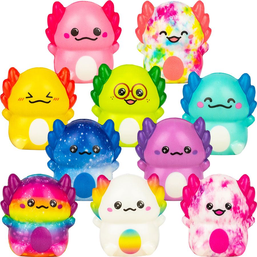 Squishy Axolotl Bulk Vending Toys (50 ct)