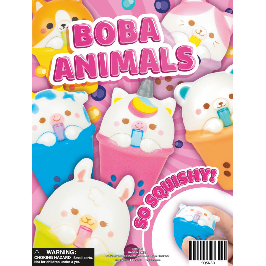 Squishy Bubble Tea Animals Vending Capsules (2 inch) 250 ct