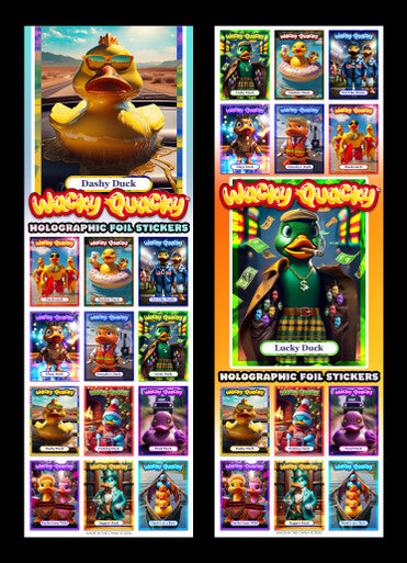 Wacky Quacky Ducks Vending Stickers (300 ct)