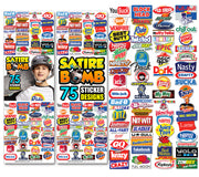 Satire Bomb Vending Stickers (300 ct)