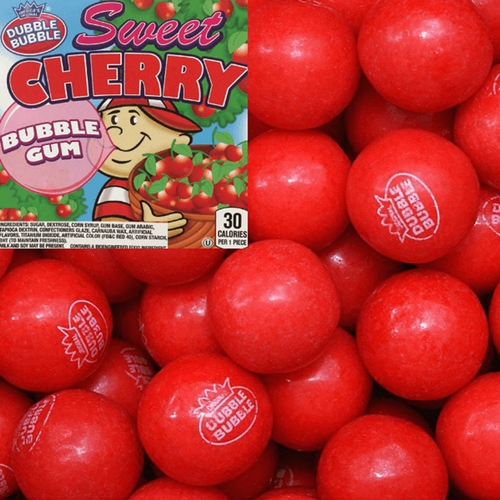 Dubble Bubble Sweet Cherry Gumballs, 1-inch (850 ct)