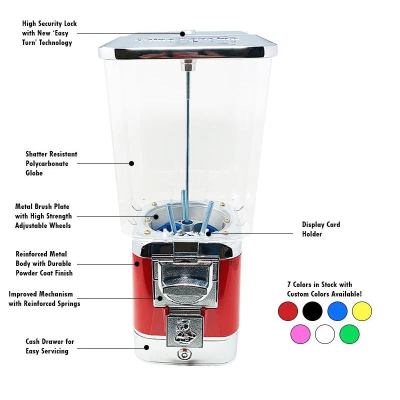 Rhino Pro Gumball Machine w/ Cash Box
