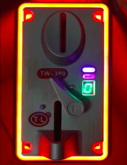 Crane Coin Mechanism with LED Bezel Lighting