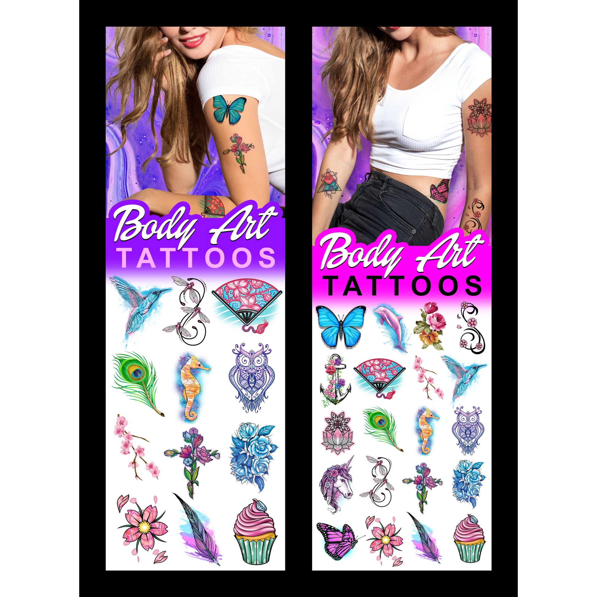 Body Art Temporary Vending Tattoos (300 ct)