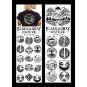 Nature Black & Gray Temporary Vending Tattoos (300 ct)