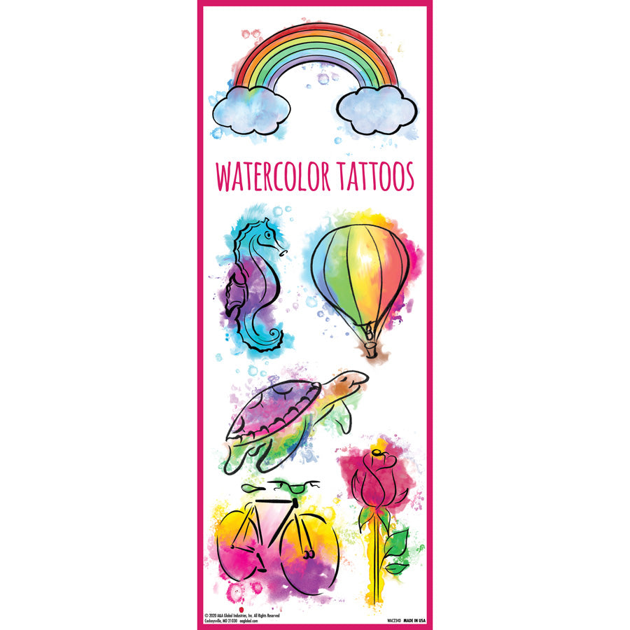 Watercolor Vending Tattoos
