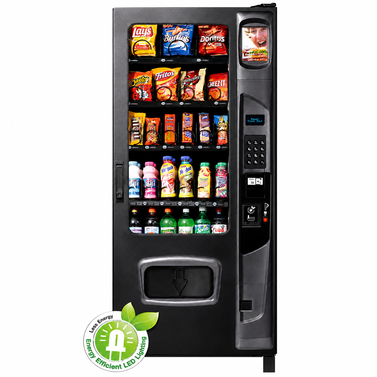 Dual Zone Snack and Soda Vending Machine (25 Selections)