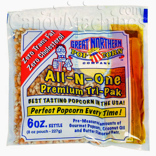 6 Oz All-N-One Premium Tri-Pak Portion Popcorn - 24 Pack