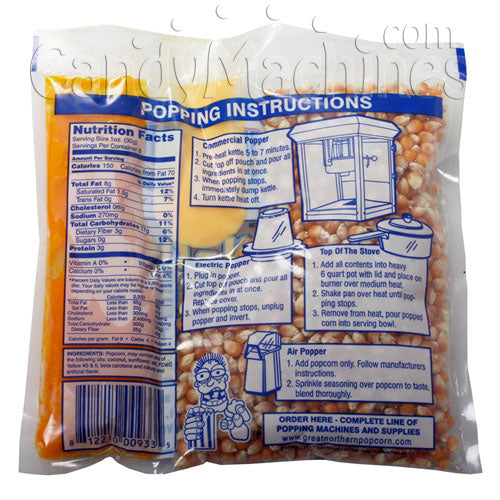 8 Oz All-N-One Premium Tri-Pak Portion Popcorn - 5 Pack