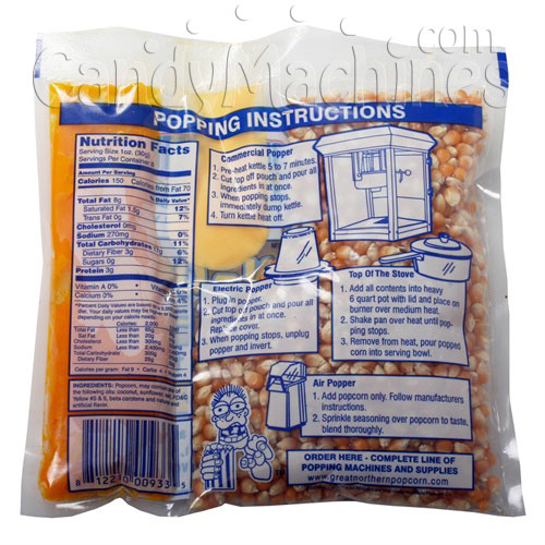 8 Oz All-N-One Premium Tri-Pak Portion Popcorn - 24 Pack