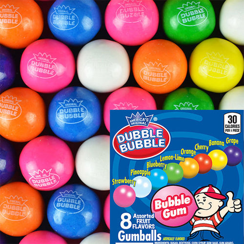 Assorted Dubble Bubble Logo Gumballs (1-inch) 850 ct