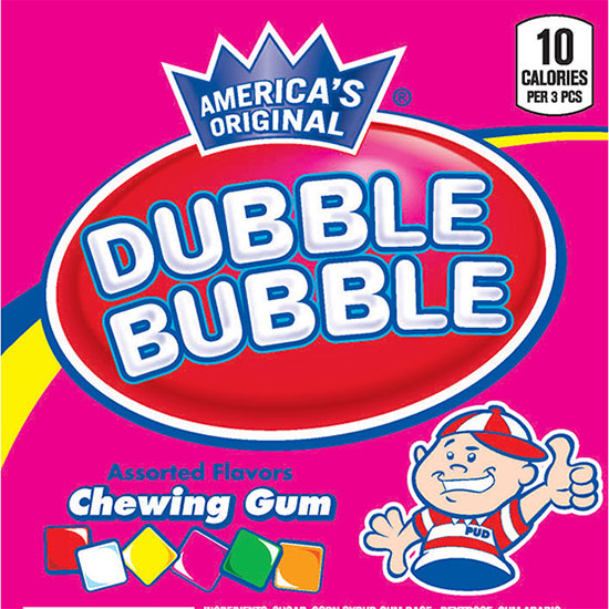 Dubble Bubble Assorted Flavor Gum Tabs