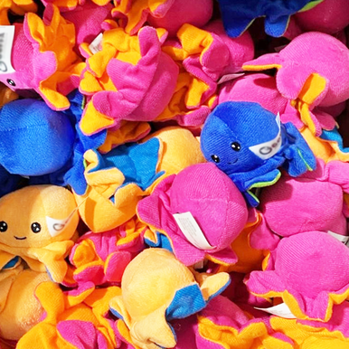 Neon Octopus 2in Asst (72 pcs)
