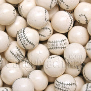 Home Run White Baseball Gumballs