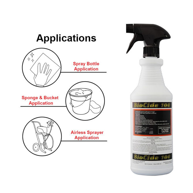 Biocide 100 Disinfectant - Quart Spray Bottle