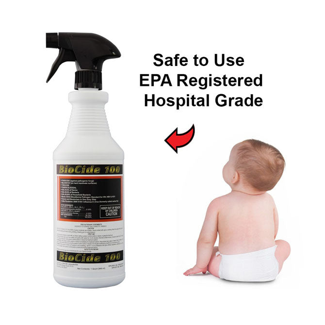 Biocide 100 Disinfectant - Quart Spray Bottle