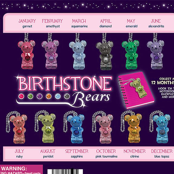 Birthstone Bears Vending Capsules (2-inch) 250 ct