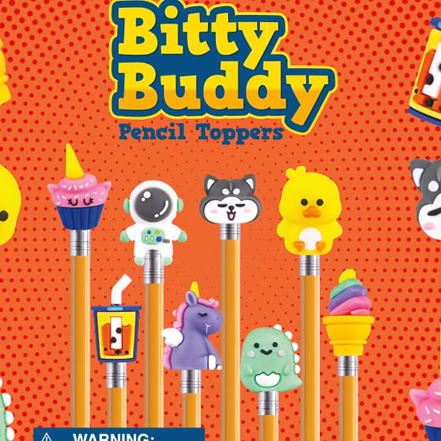 Bitty Buddy Pencil Toppers Vending Capsules (2-inch) 250 ct