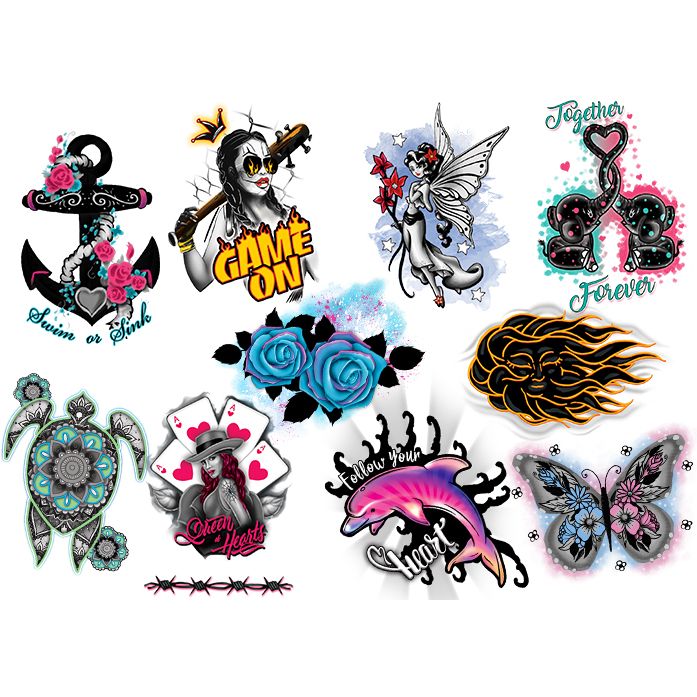 Ink #2 Temporary Tattoos (300 ct)