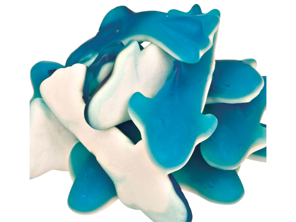 Blue Gummy Sharks Bulk Candy