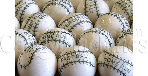 Home Run White Baseball Gumballs