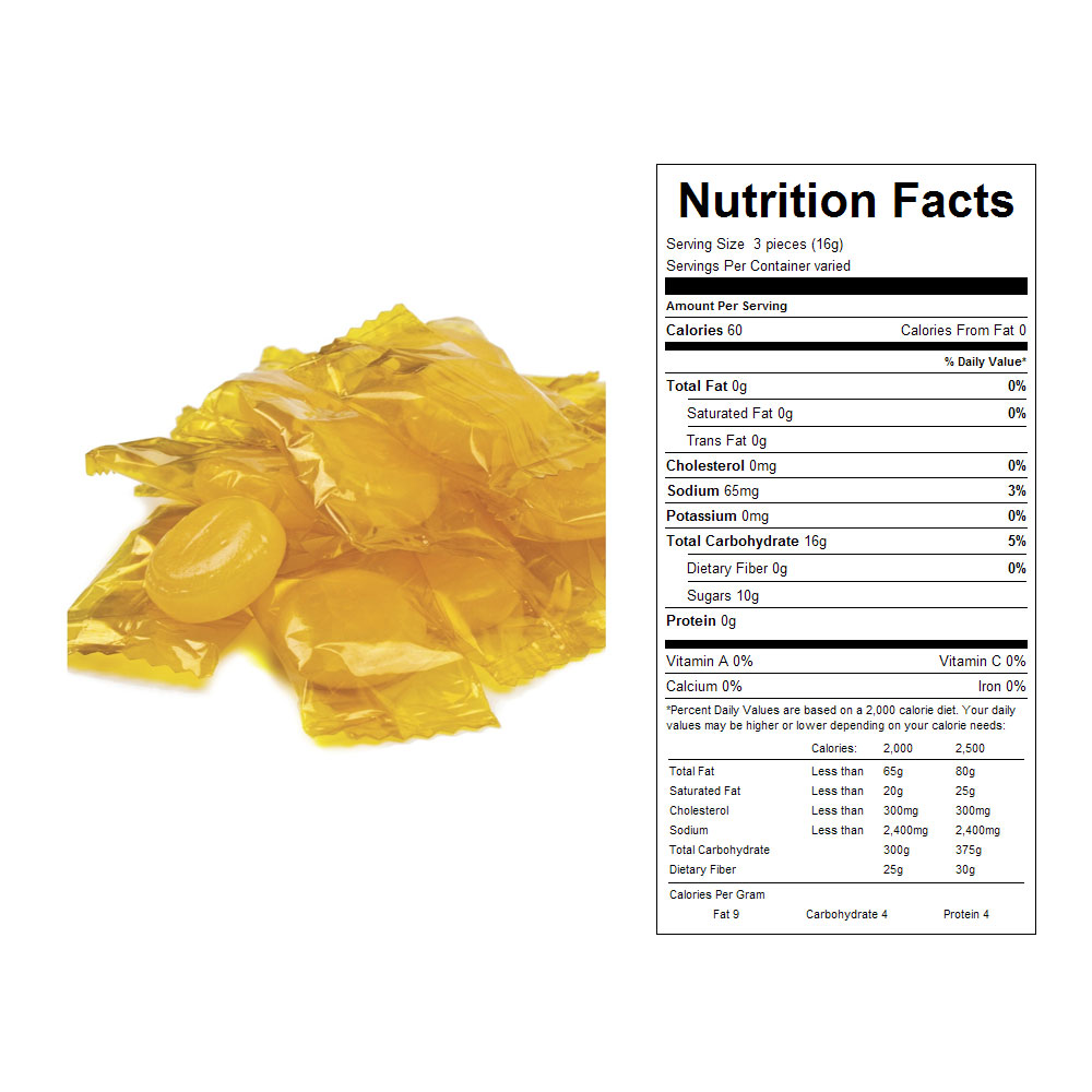 Butterscotch Disks Bulk Candy 31 lbs