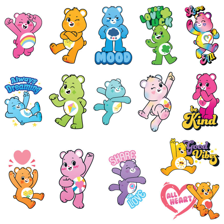 Care Bears Vending Stickers