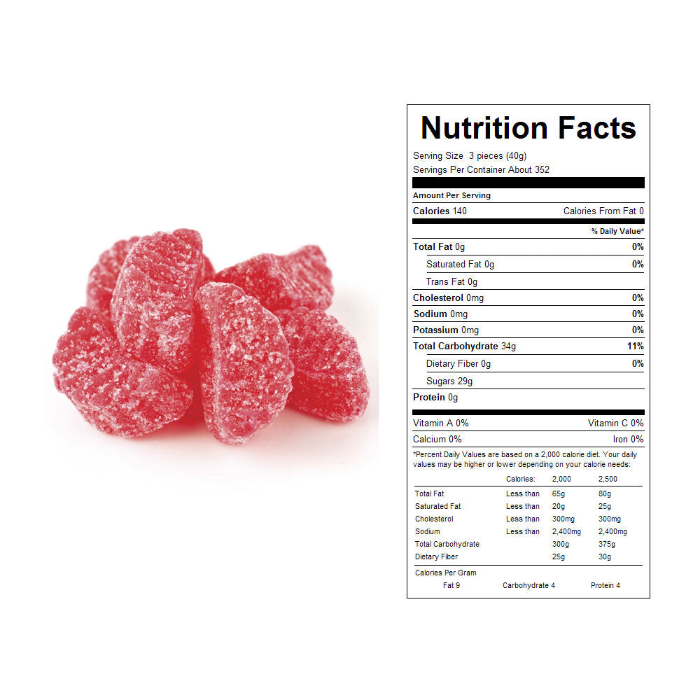 Cherry Slices Bulk Candy 31 lbs