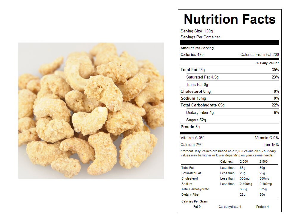 Coconut Crunch Coated Bulk Cashews