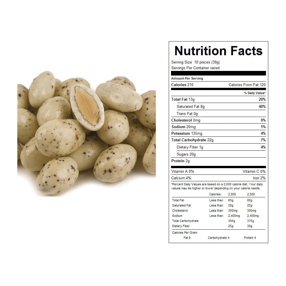 Coffee and Cream Almonds in Bulk 15 lbs