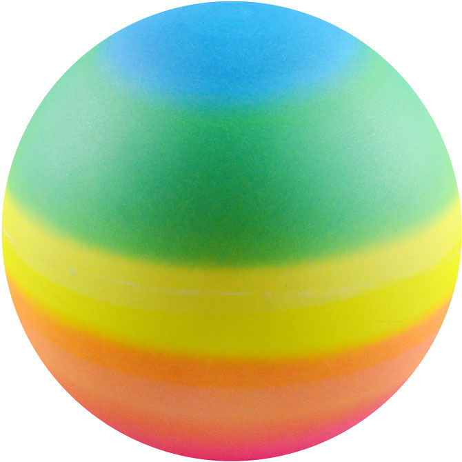Rainbow 3 inch Inflatable Vinyl Balls (288 ct)