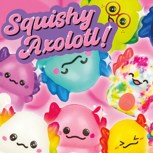 Squishy Axolotls Vending Capsules (2 inch) 250 ct
