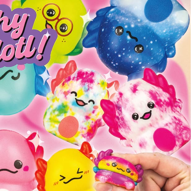 Squishy Axolotls Vending Capsules (2 inch) 250 ct
