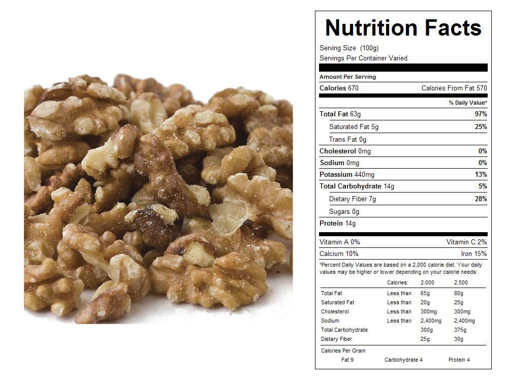 Combo Bulk Walnuts - Halves and Pieces