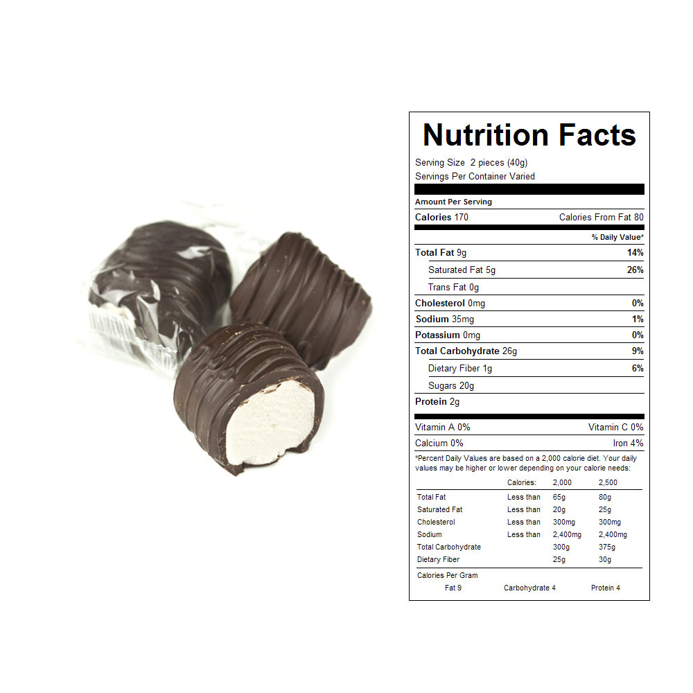 Dark Chocolate Marshmallows Bulk Candy 6 lbs