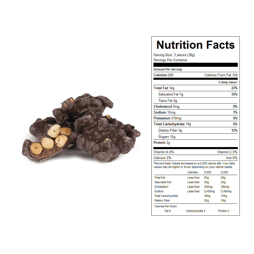 Dark Chocolate Peanut Clusters Bulk Candy 5 lbs