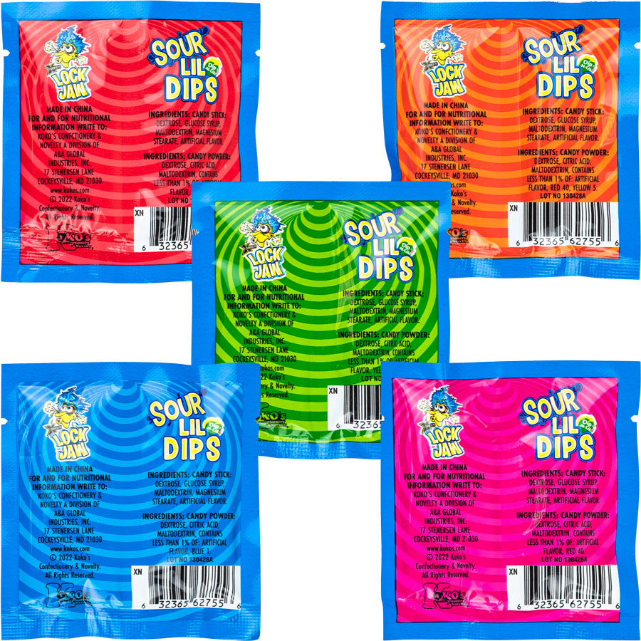 Xtreem Lock Jaw? Sour Lil Dips (144 ct)