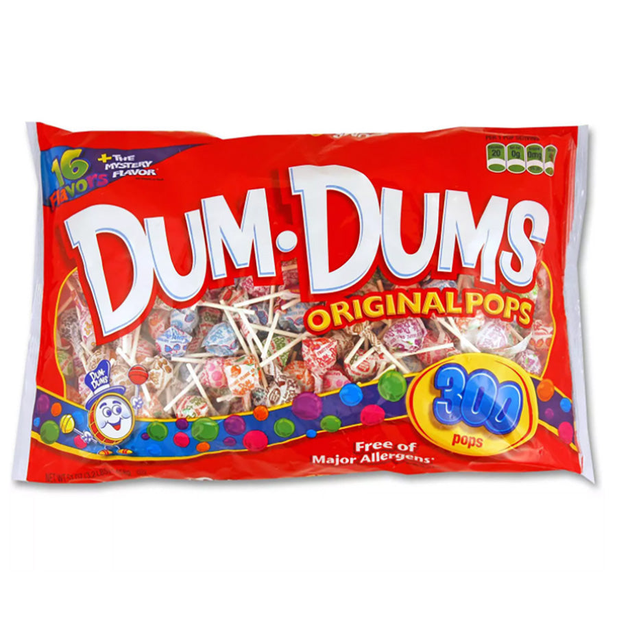 Dum Dums Pops Assorted Bag (300 ct)