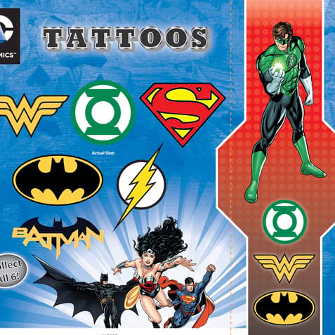 DC Comics Logo Tattoos Vending Capsules (1 inch) 250 ct