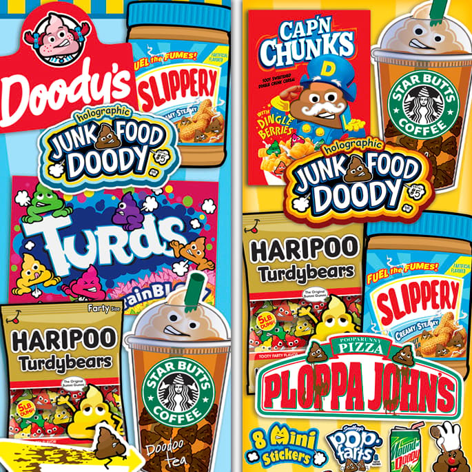 Doody Junk Foody #5 Stickers (300 ct)