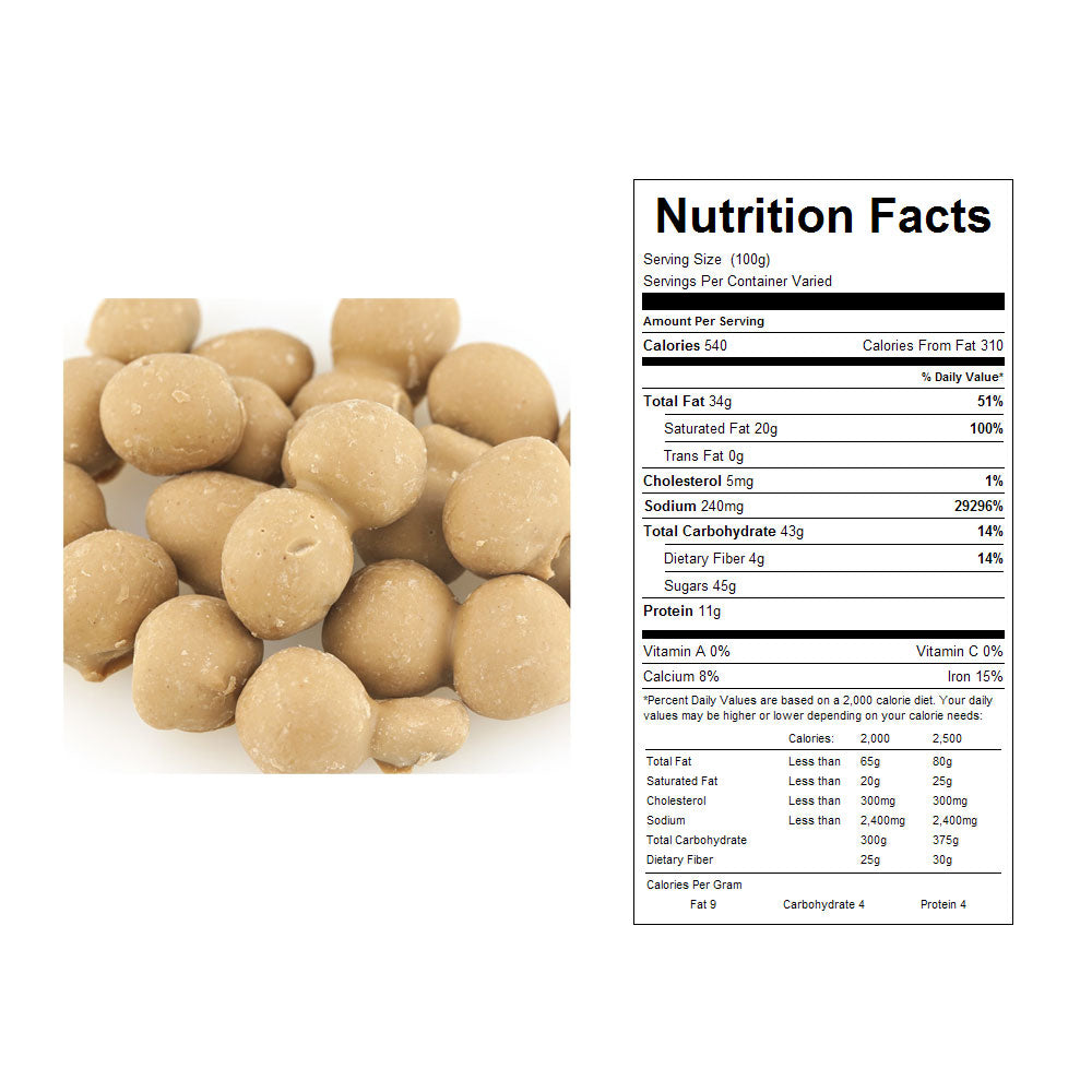 Double Dipped Peanut Butter Chocolate Peanuts Bulk Candy 30 lbs