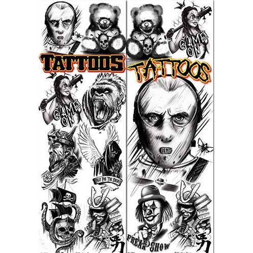Drama Black Ink #5 Temporary Tattoos (300 ct)