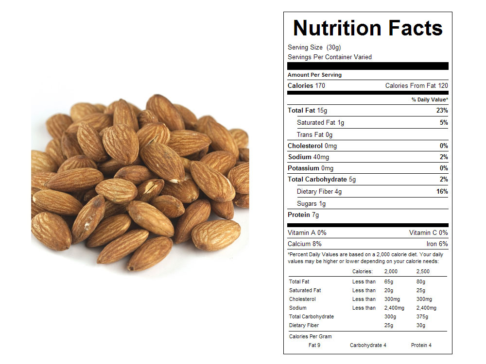Dry Roasted and Salted Whole Bulk Almonds 15 lbs
