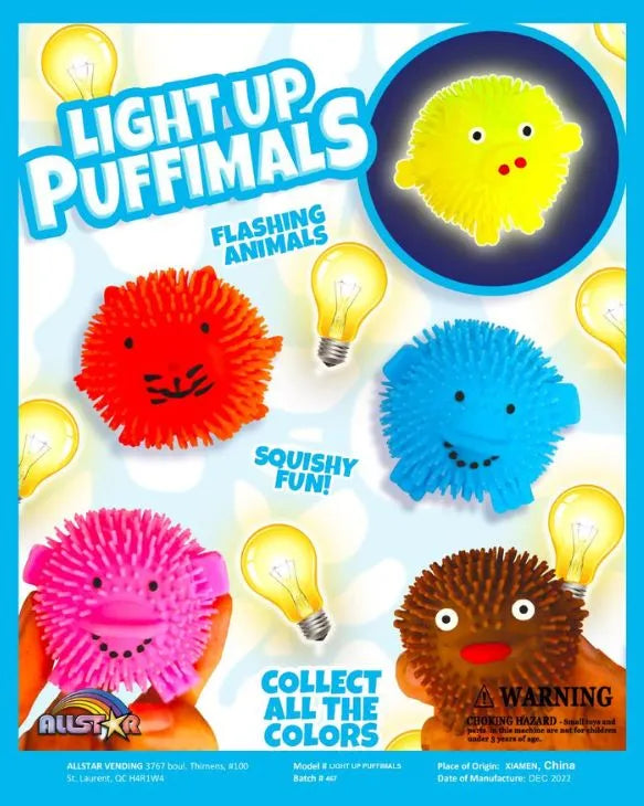 Flashing Puffer Balls Vending Capsules (2-inch)