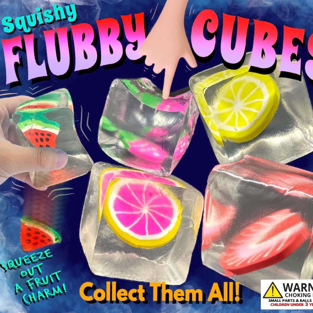 Flubby Cube Fruits Vending Capsules (2 inch) 250 ct