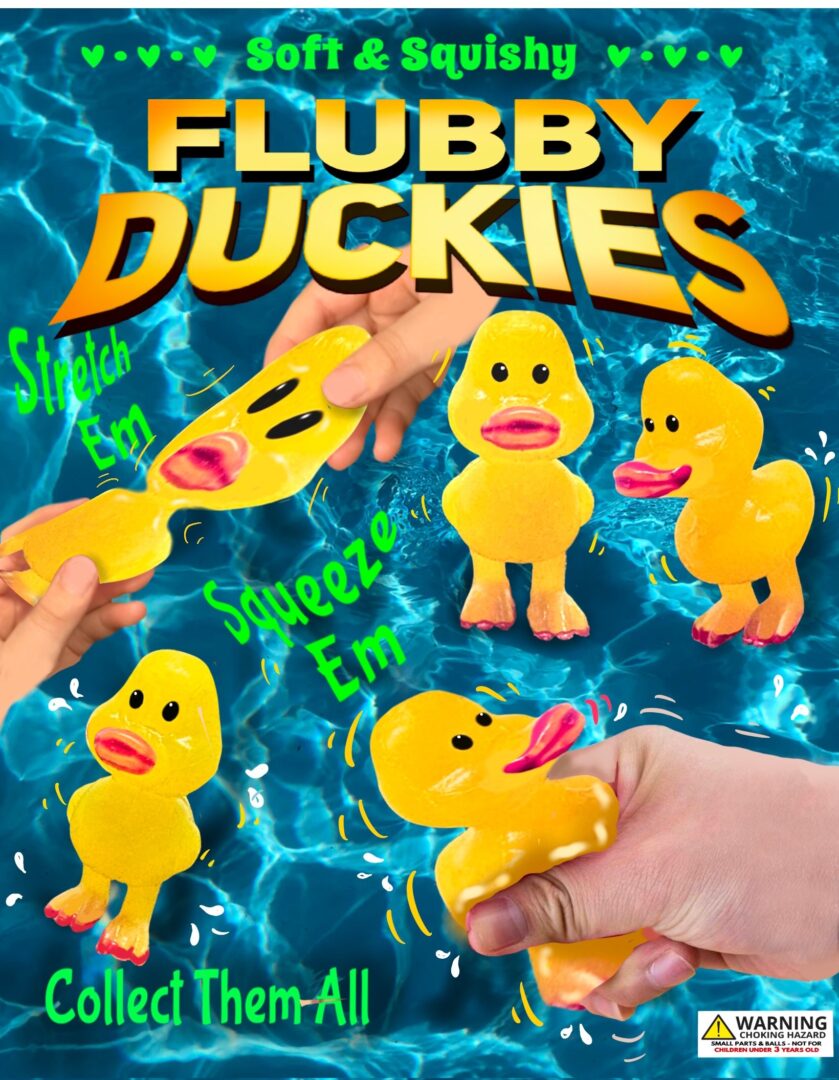 Flubby Duckies Vending Capsules (1-inch) 250 ct