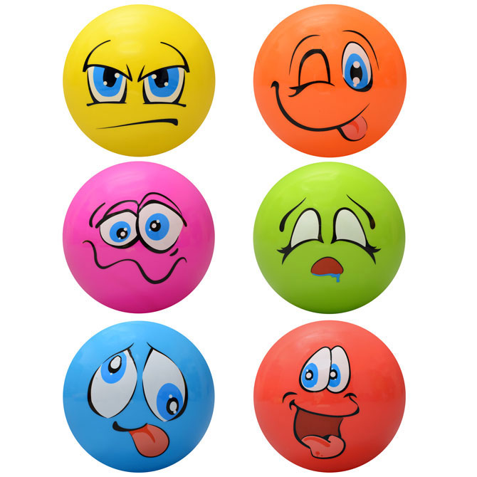 Funny Face 18 inch Inflatable Balls 48 ct