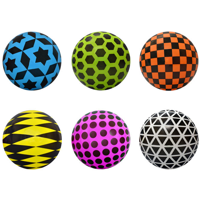 Geometric 5 inch Inflatable Balls 250 ct